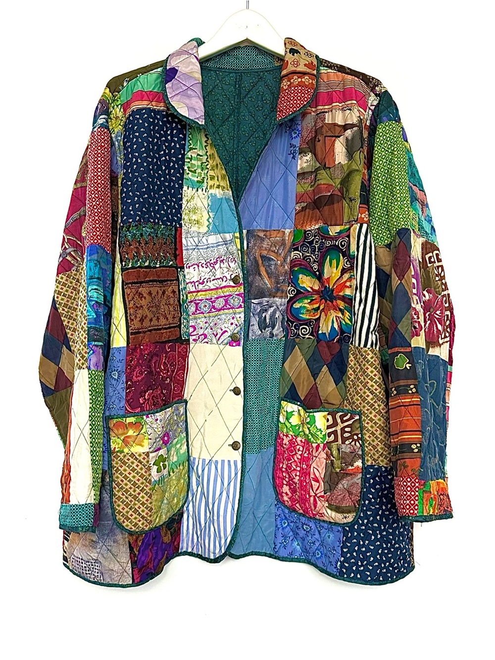 VTG SILK Patchwork Jacket